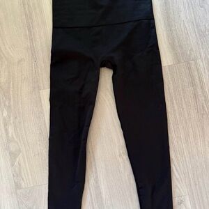 High-Rise Black Performance Compression Leggings for Women